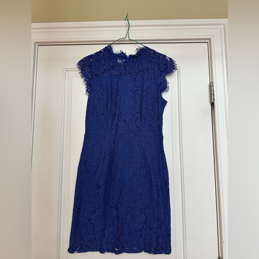 Women’s Royal Blue Lace Dress- this dress has been hemmed to shorten it